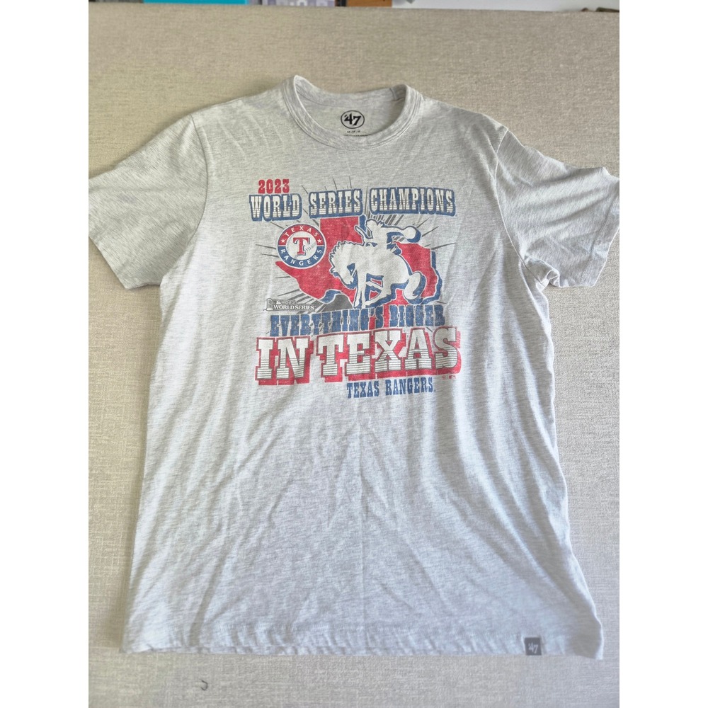 Texas Rangers 2023 World Series Champs Tee '47 Brand Medium